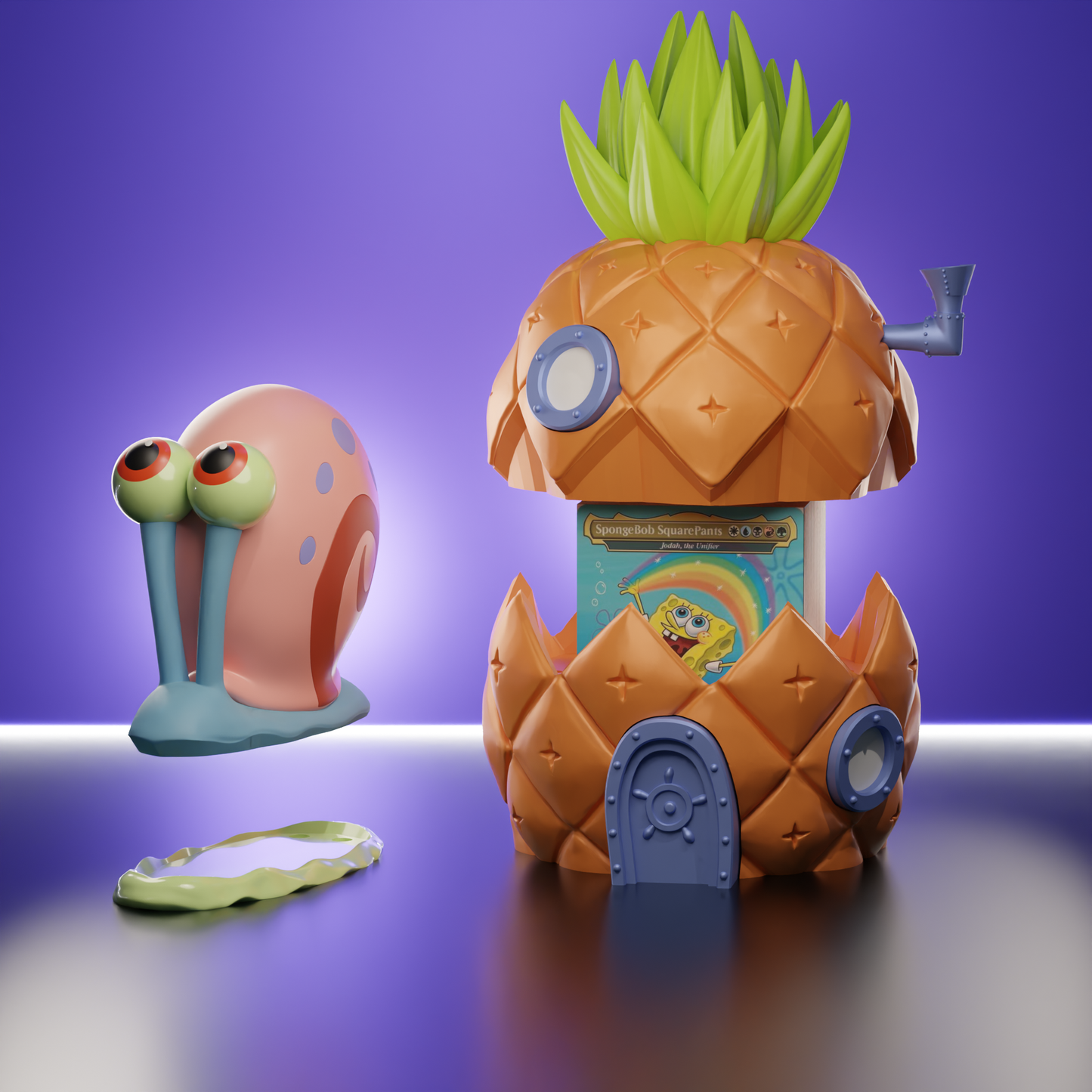 MTG Spongebob Deck Box – Pineapple House (Commander Compatible)
