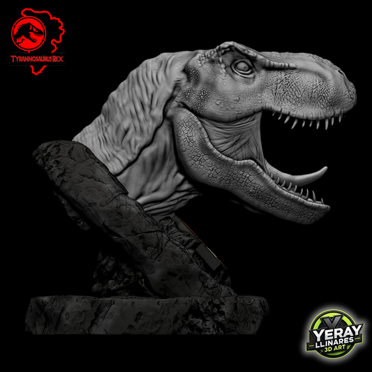 Busto de Tyrannosaurus Rex – Jurassic Tribute