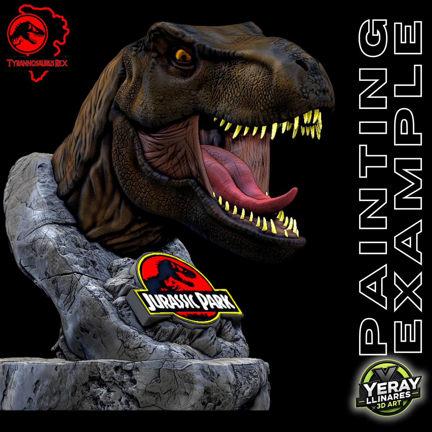 Busto de Tyrannosaurus Rex – Jurassic Tribute