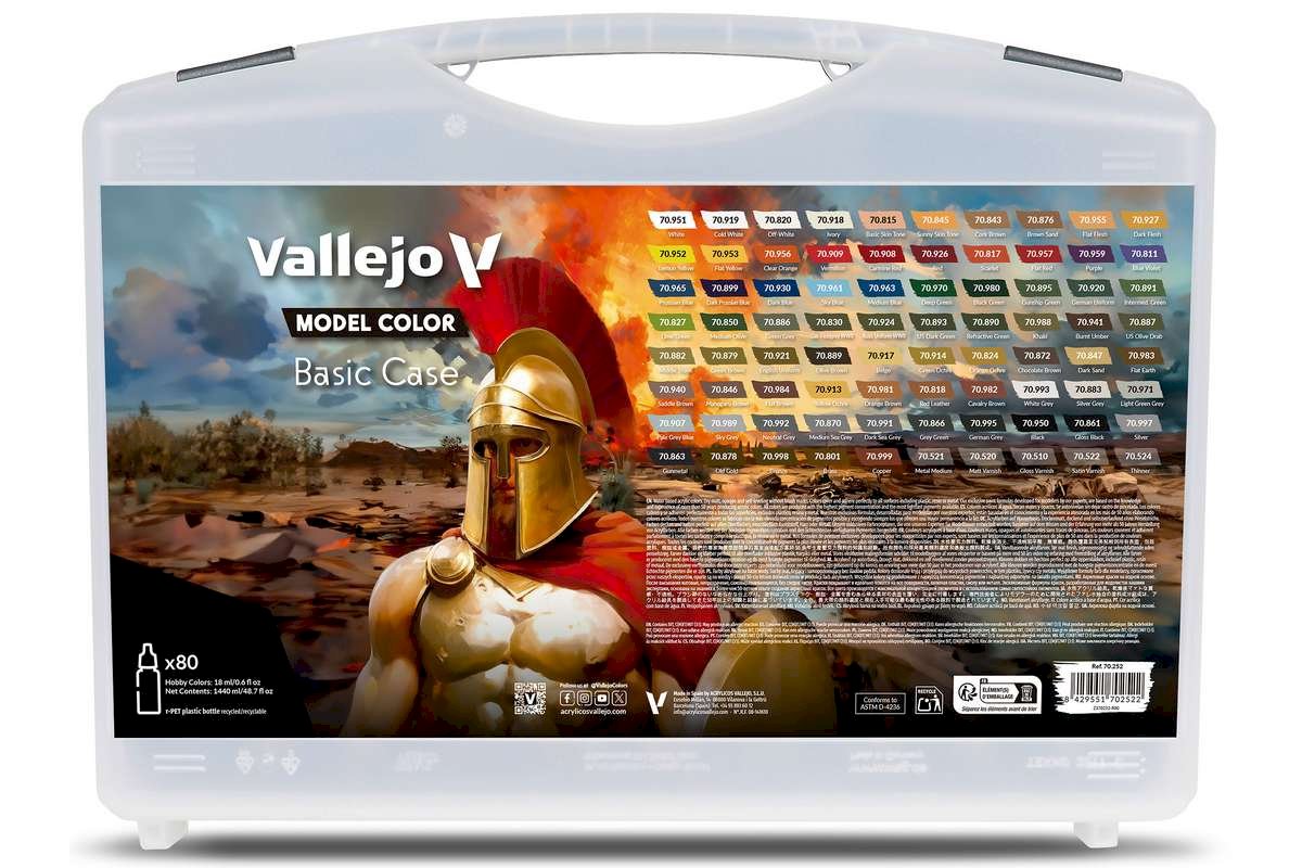 VALLEJO MALETIN 80 — MODEL COLOR COMPLETO