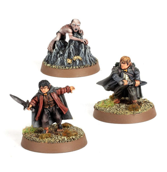 Frodo, Sam y Gollum en Emyn Muil