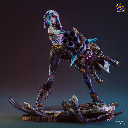 Fractured Jinx (Arcane) - Figura de Resina