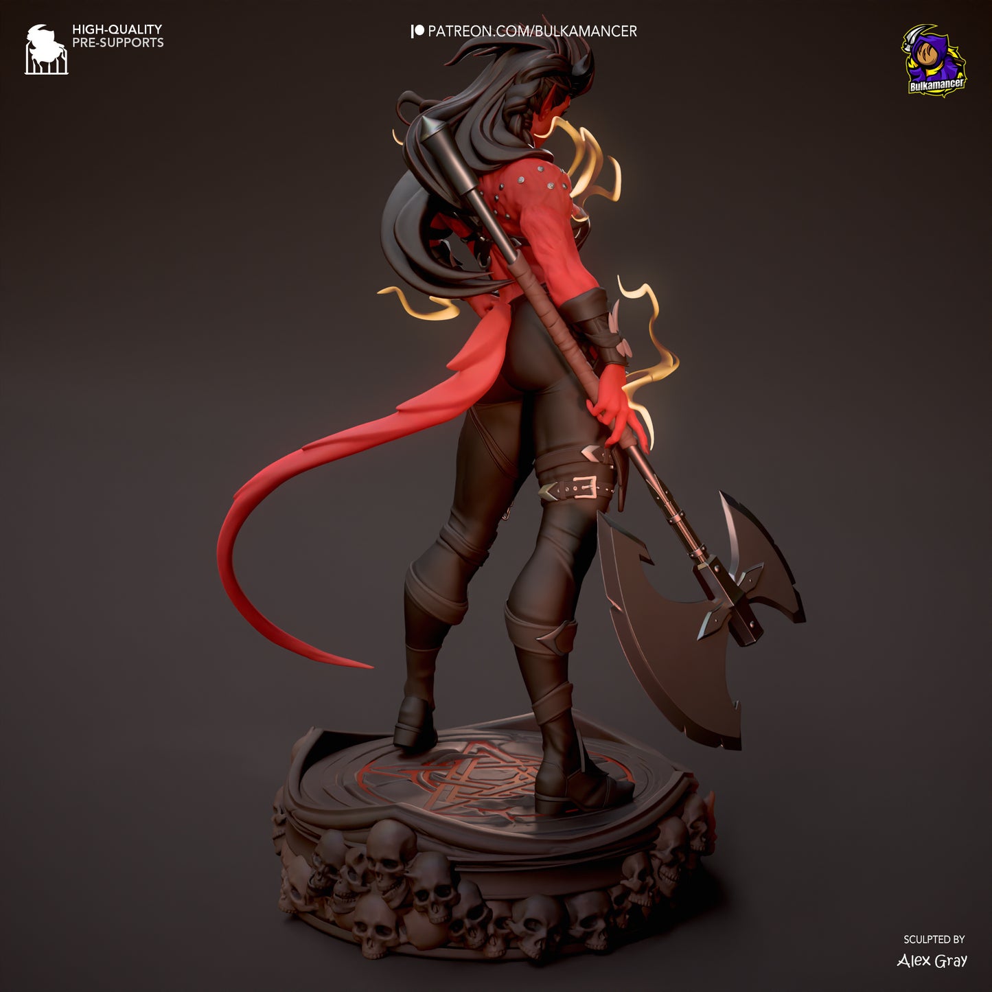 Karlach Estilizada – Baldur's Gate 3