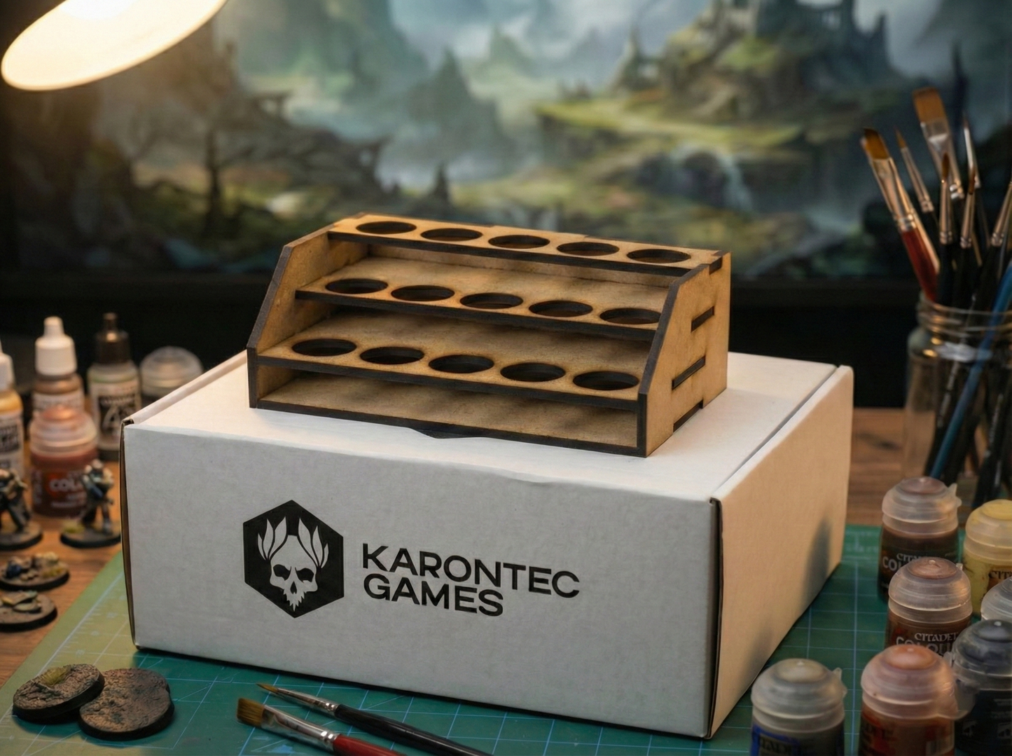 Soporte de mesa para Pinturas VALLEJO (15 pinturas)