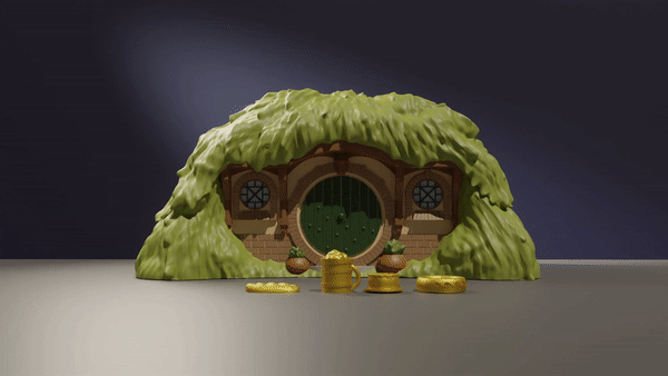 MTG The Lord of the Rings Deck Box – Hobbit Hole (Commander Compatible)