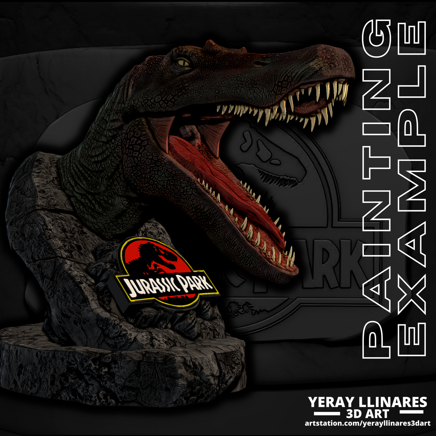 Busto de Spinosaurus – Jurassic Tribute