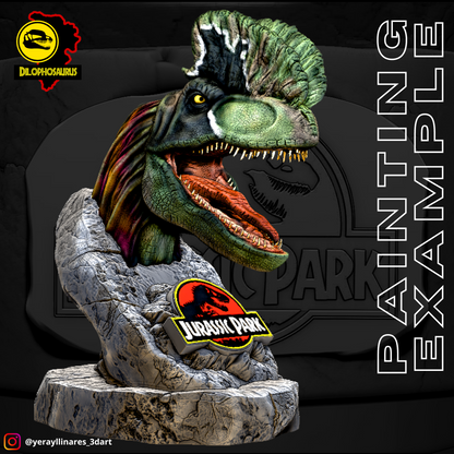 Busto de Dilophosaurus – Jurassic Tribute