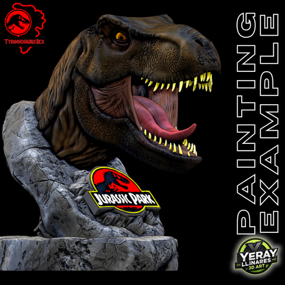 Busto de Tyrannosaurus Rex – Jurassic Tribute