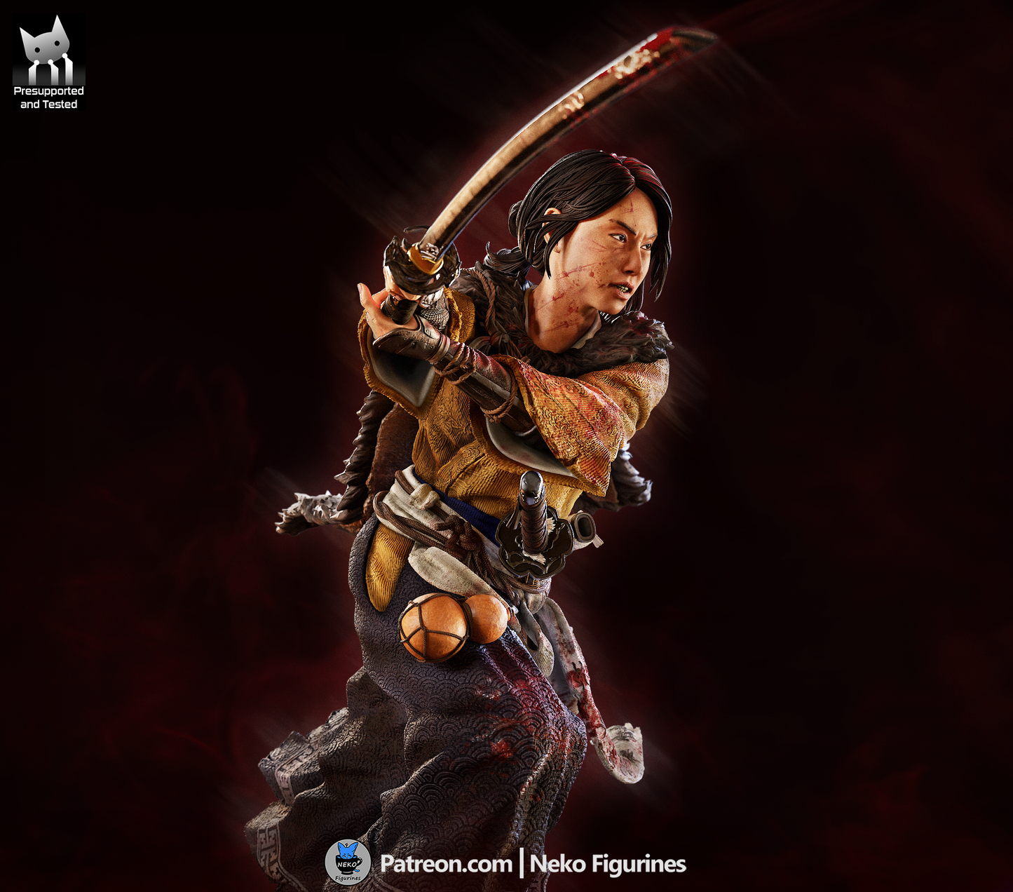 Atsu — Ghost of Yotei — Escultura de resina