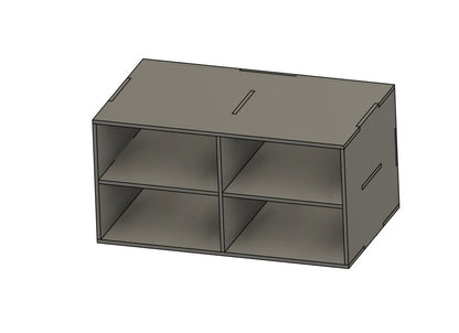 PIEZA LATERAL - SIN CAJONES - Cajonera para mesa de pintura