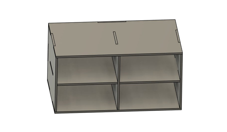 PIEZA LATERAL - SIN CAJONES - Cajonera para mesa de pintura