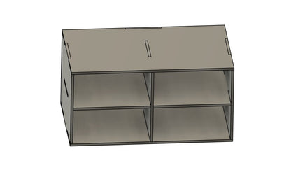 PIEZA LATERAL - SIN CAJONES - Cajonera para mesa de pintura