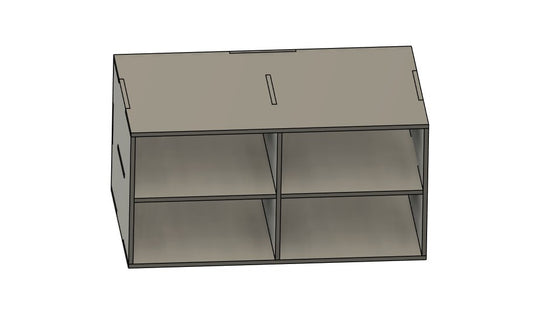 PIEZA LATERAL - SIN CAJONES - Cajonera para mesa de pintura