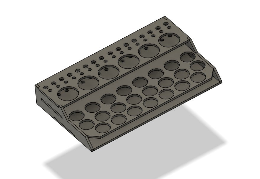 PIEZA SUPERIOR - Soporte de pinturas y pinceles para mesa de pintura VALLEJO