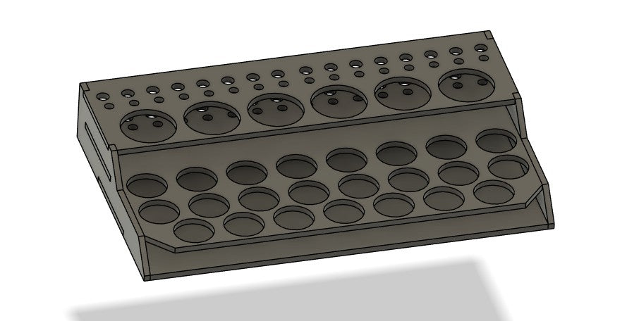 PIEZA SUPERIOR - Soporte de pinturas y pinceles para mesa de pintura VALLEJO