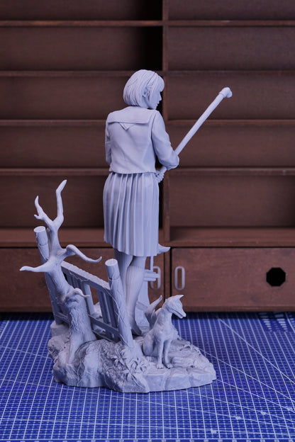 Hinako — Silent Hill F — Escultura de resina