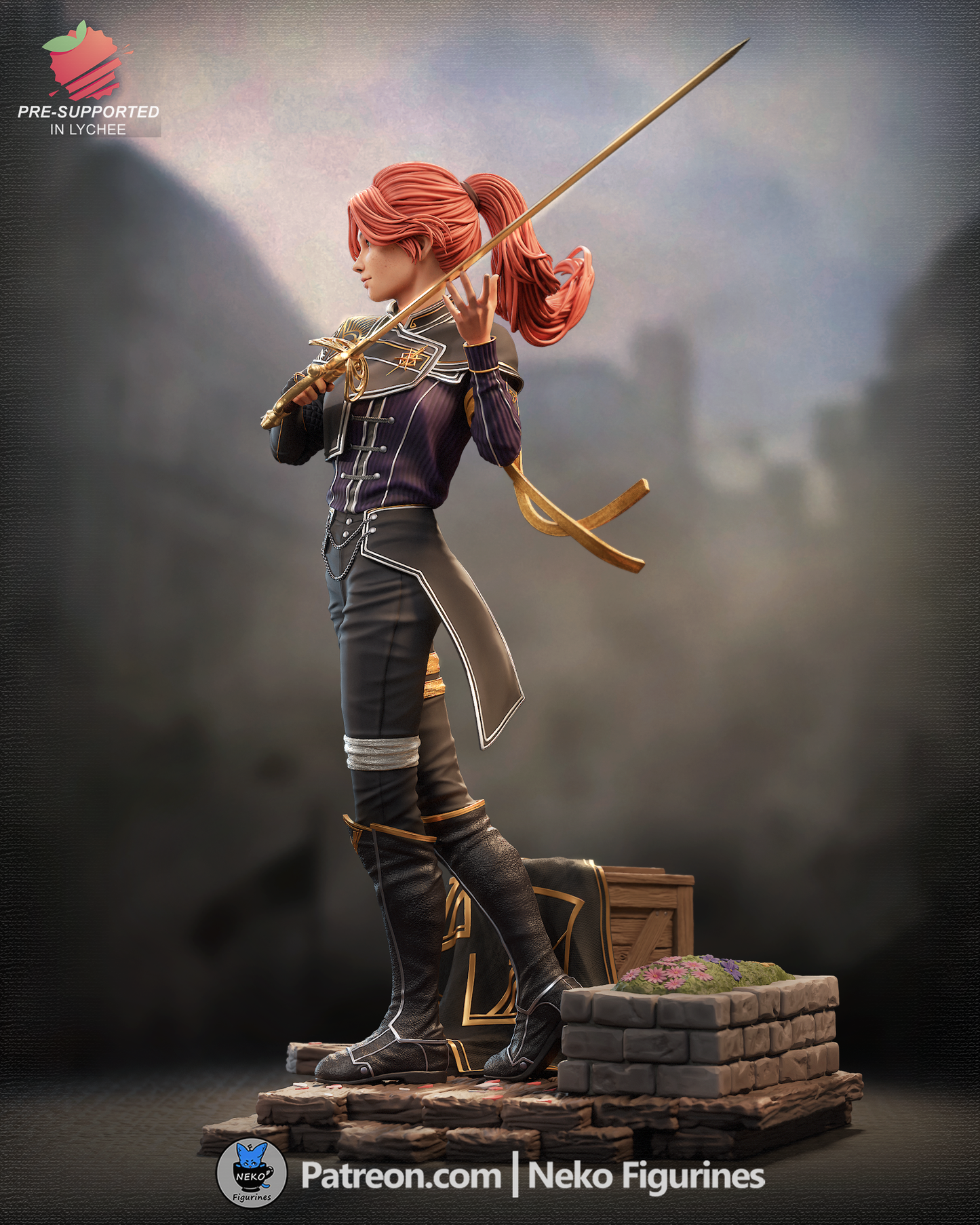 PINTADA - Figura de Resina – Maelle 1:8 (22cm) - Clair Obscur: Expedition 33
