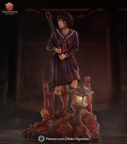 Hinako — Silent Hill F — Escultura de resina