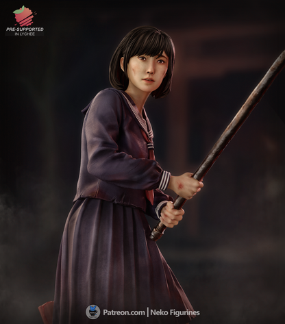 Hinako — Silent Hill F — Escultura de resina