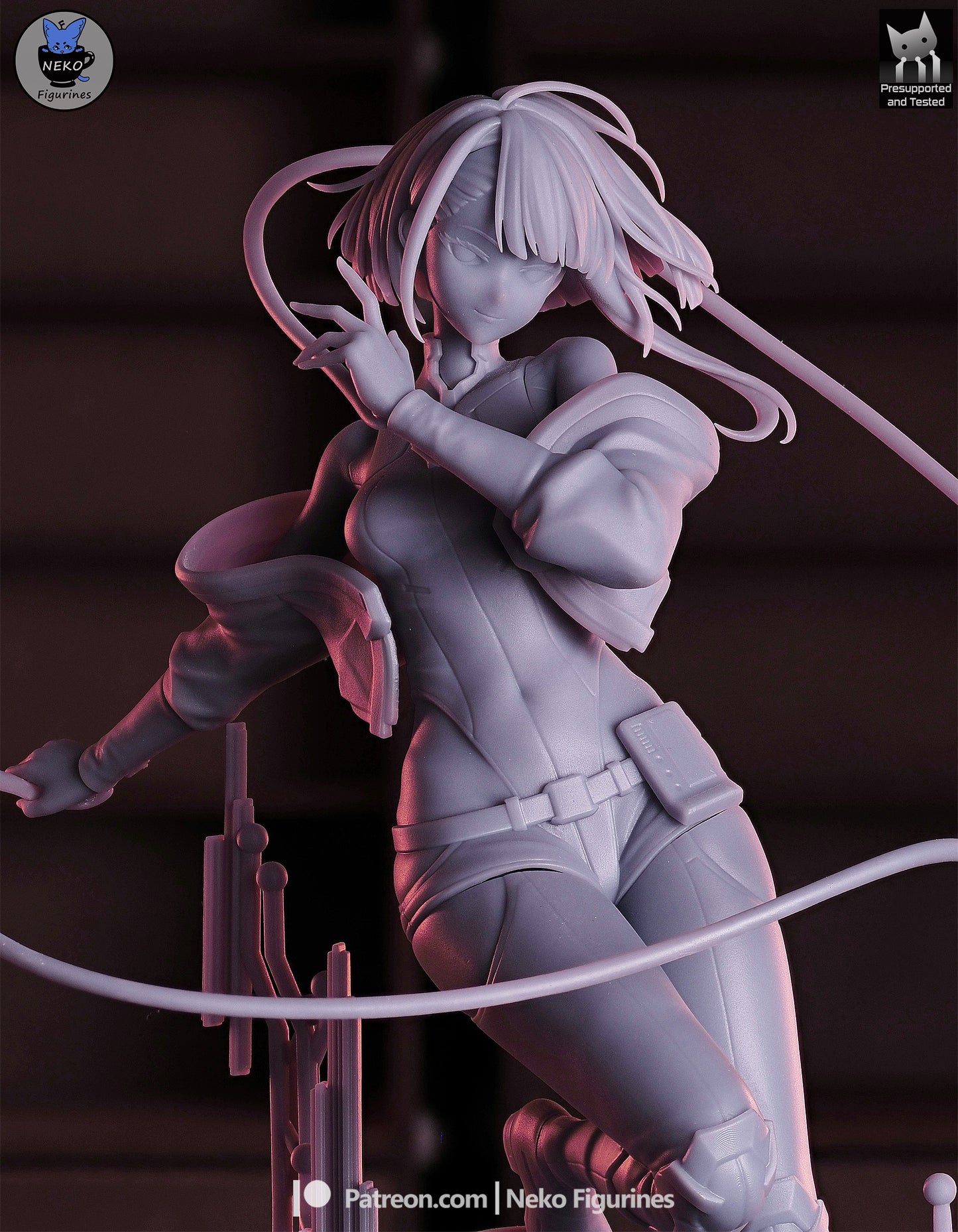 Lucy Kushinada – Cyberpunk: Edgerunners | Garage Kit sin pintar