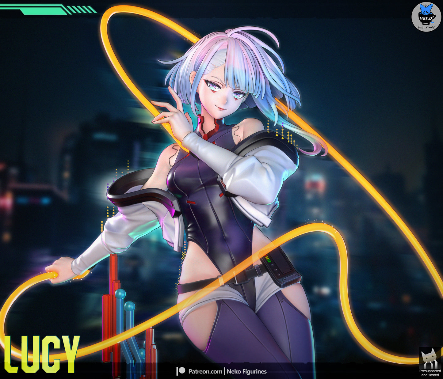 Lucy Kushinada – Cyberpunk: Edgerunners | Garage Kit sin pintar