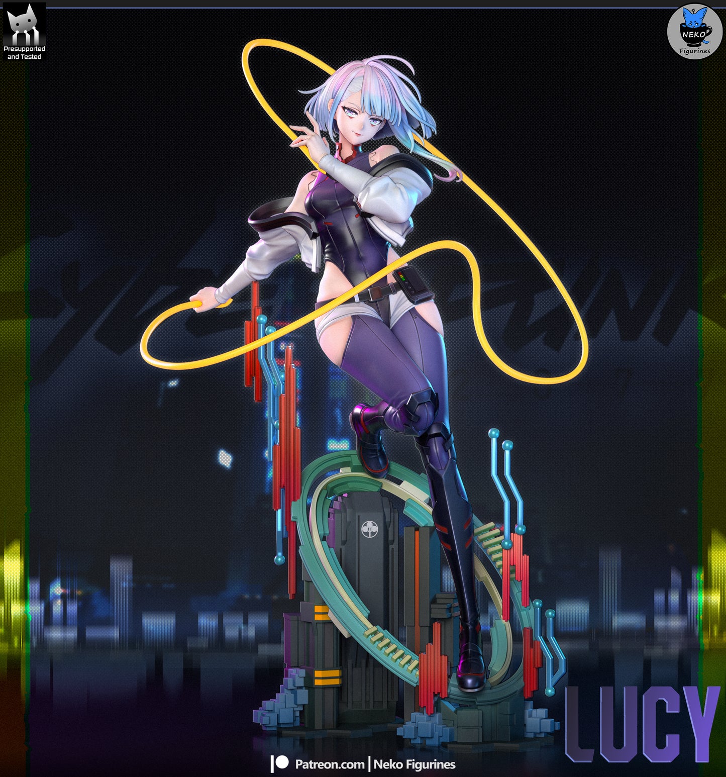 Lucy Kushinada – Cyberpunk: Edgerunners | Garage Kit sin pintar
