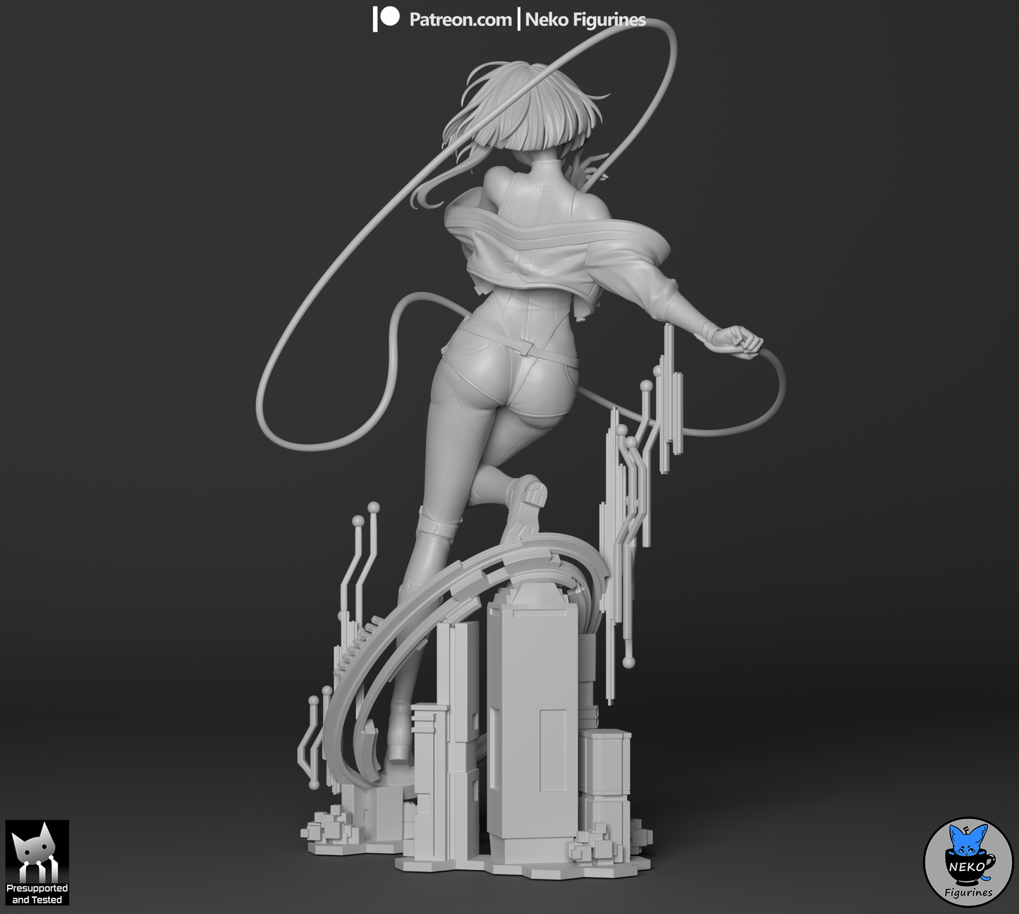 Lucy Kushinada – Cyberpunk: Edgerunners | Garage Kit sin pintar
