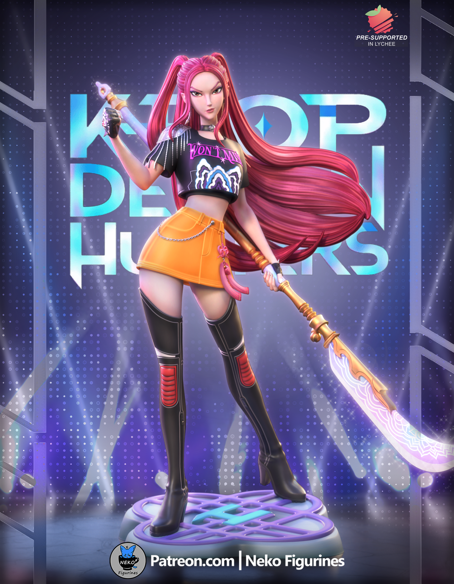 Mira — K-Pop Demon Hunters — Escultura de resina