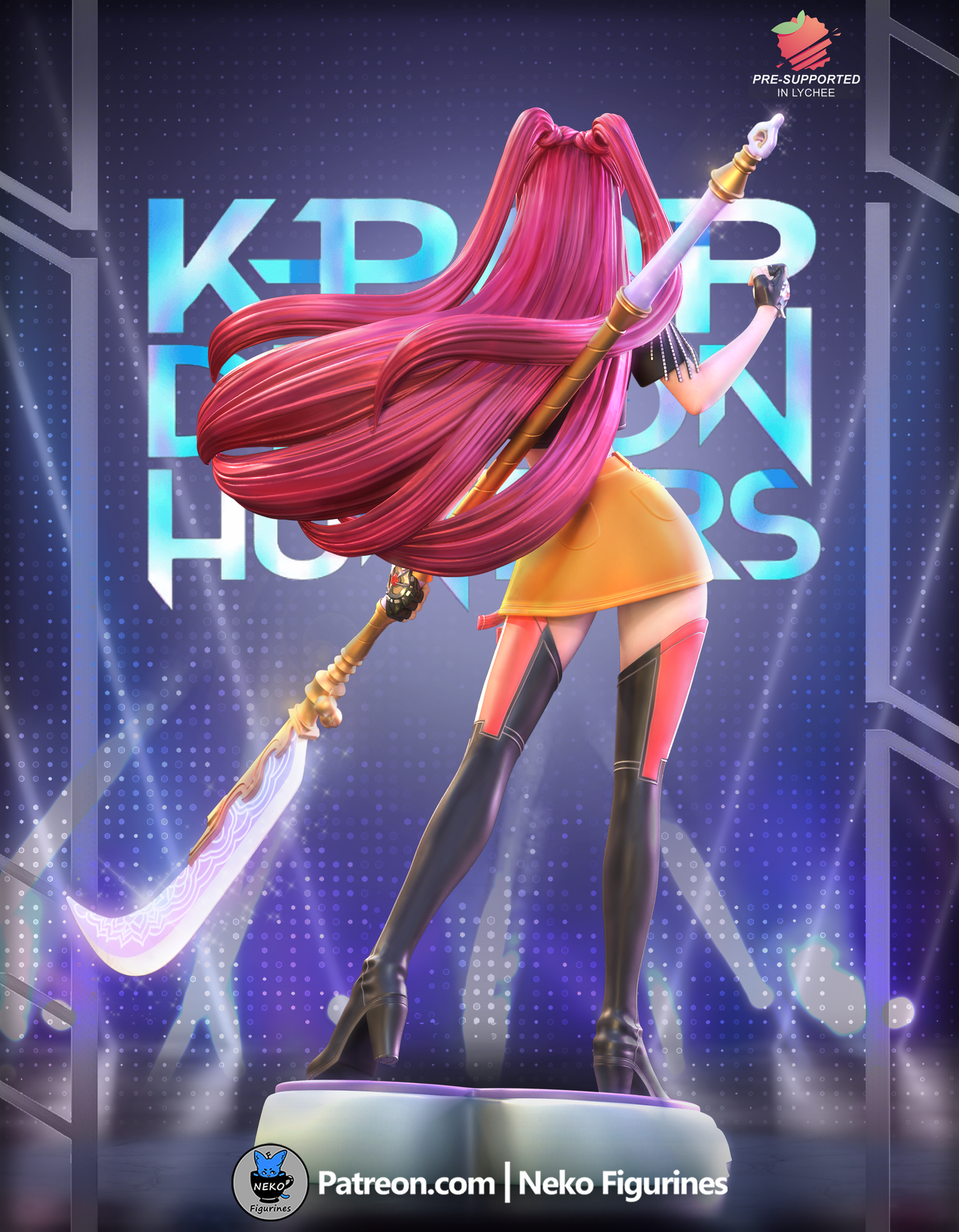 Mira — K-Pop Demon Hunters — Escultura de resina