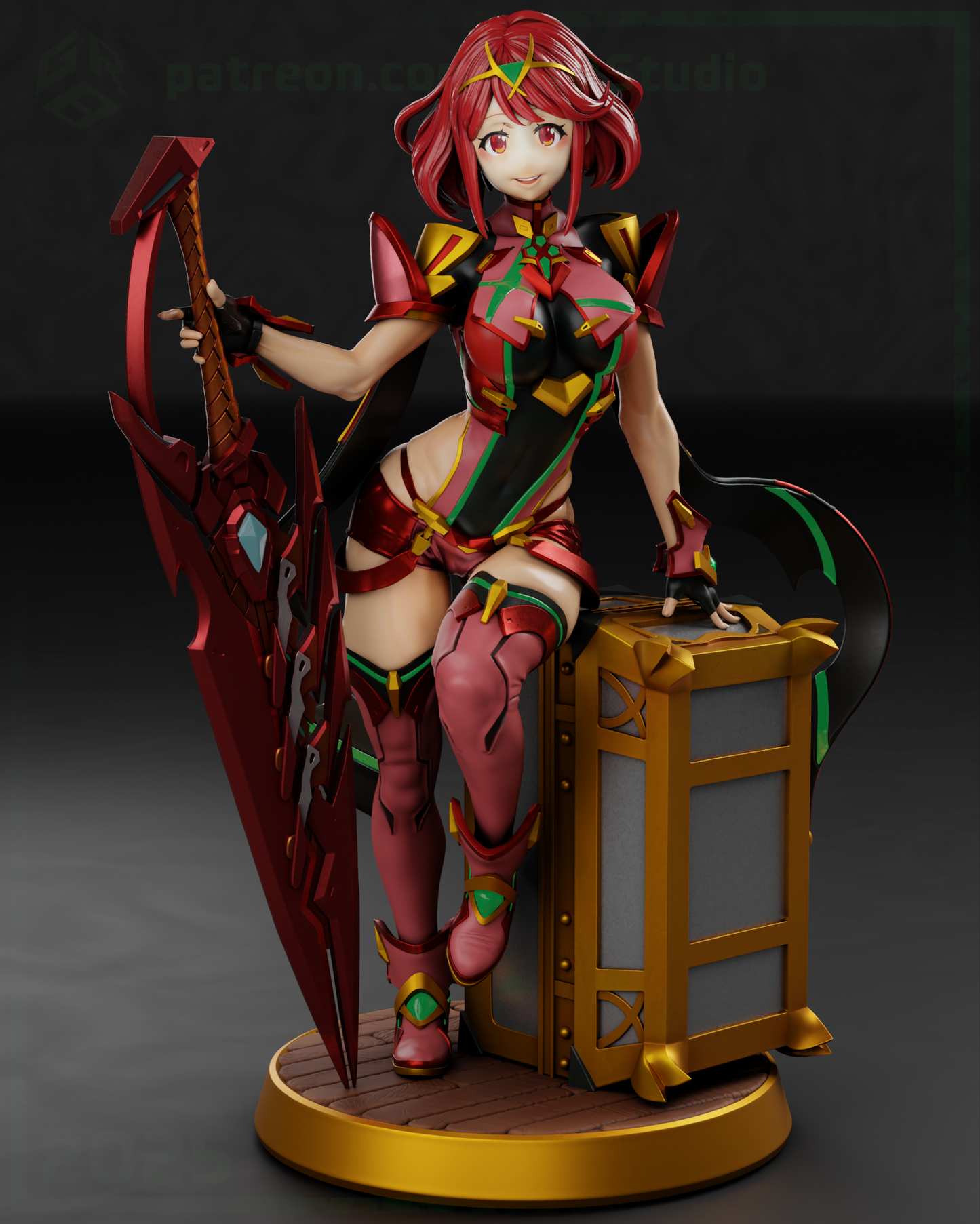 Pyra / Homura – Xenoblade Chronicles 2 | Garage Kit sin pintar