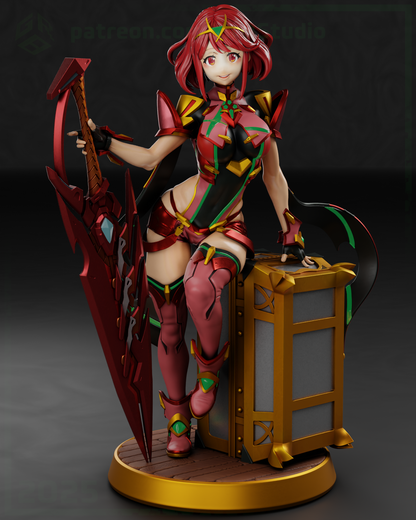 Pyra / Homura – Xenoblade Chronicles 2 | Garage Kit sin pintar