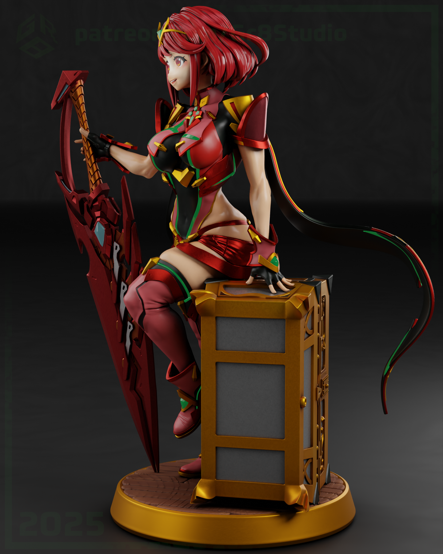 Pyra / Homura – Xenoblade Chronicles 2 | Garage Kit sin pintar
