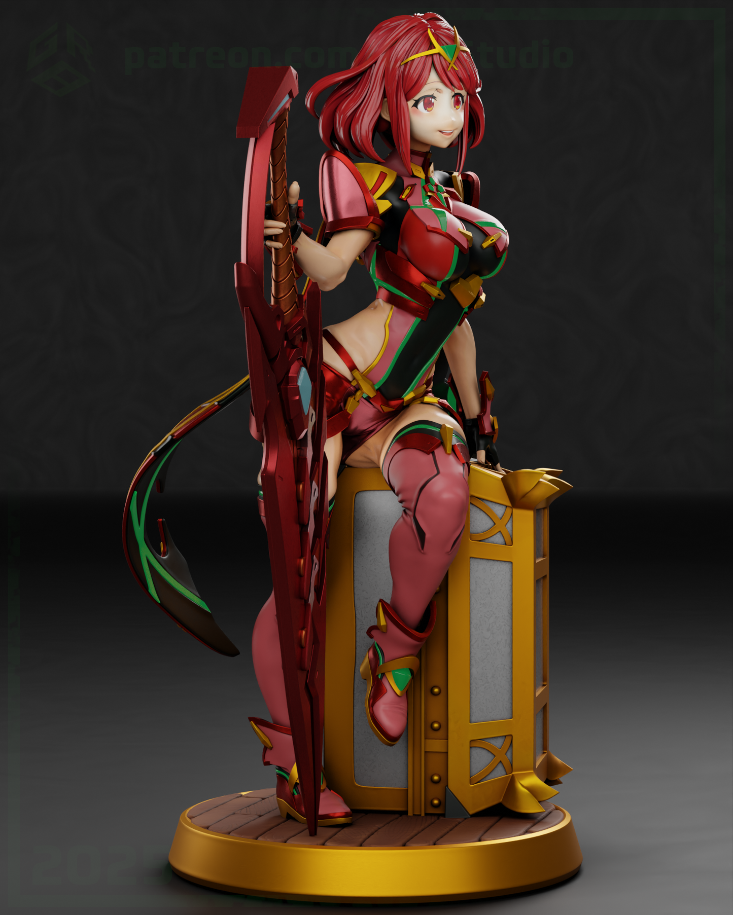 Pyra / Homura – Xenoblade Chronicles 2 | Garage Kit sin pintar