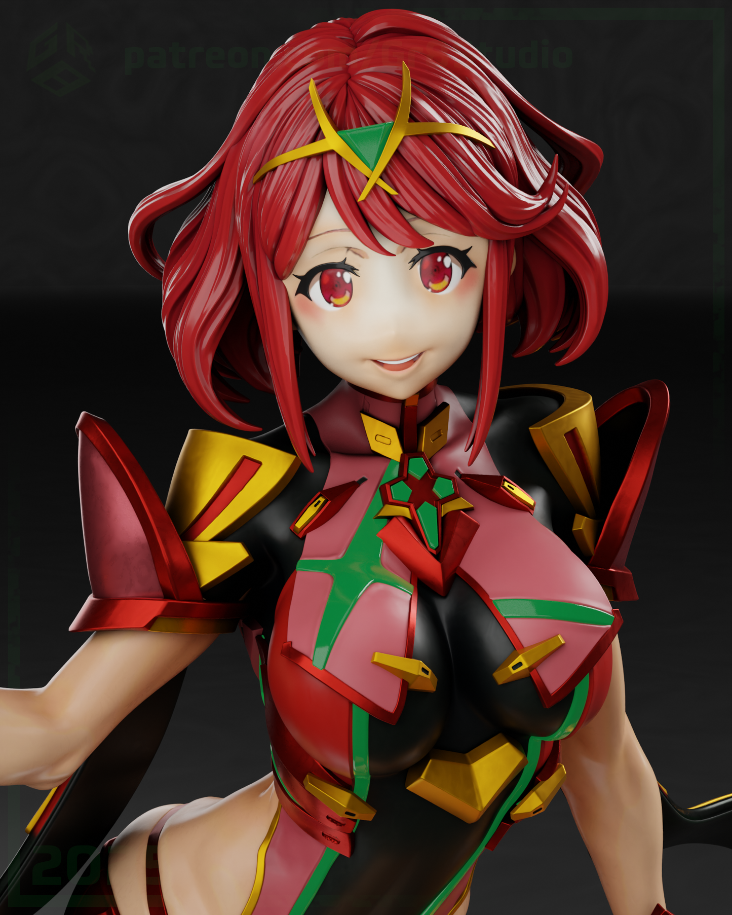 Pyra / Homura – Xenoblade Chronicles 2 | Garage Kit sin pintar