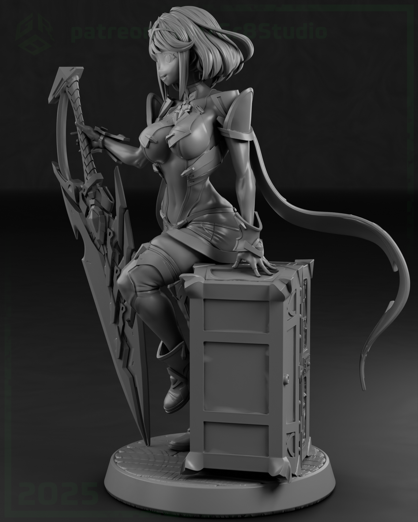 Pyra / Homura – Xenoblade Chronicles 2 | Garage Kit sin pintar