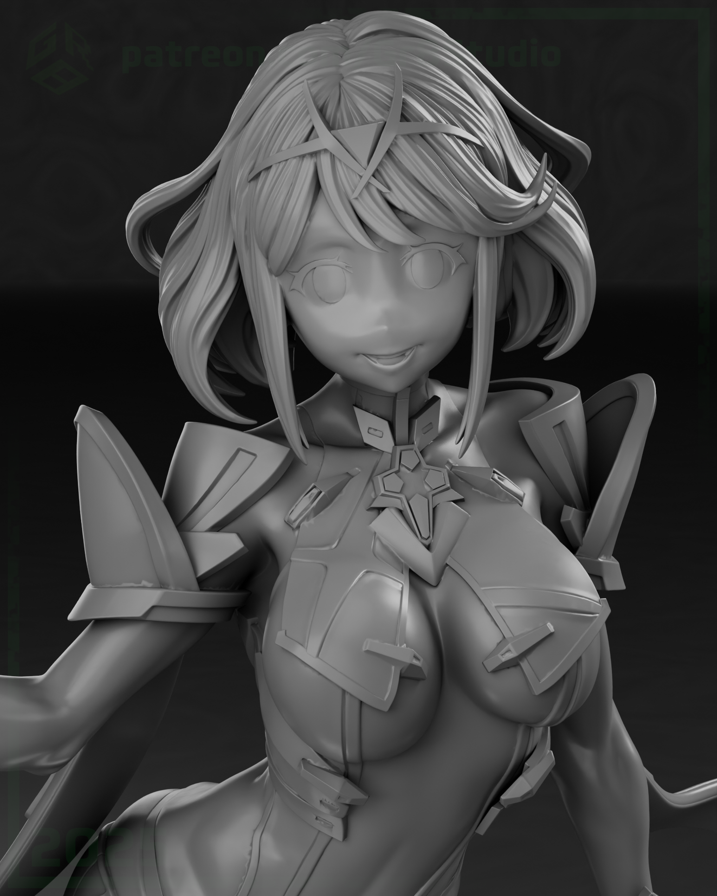Pyra / Homura – Xenoblade Chronicles 2 | Garage Kit sin pintar