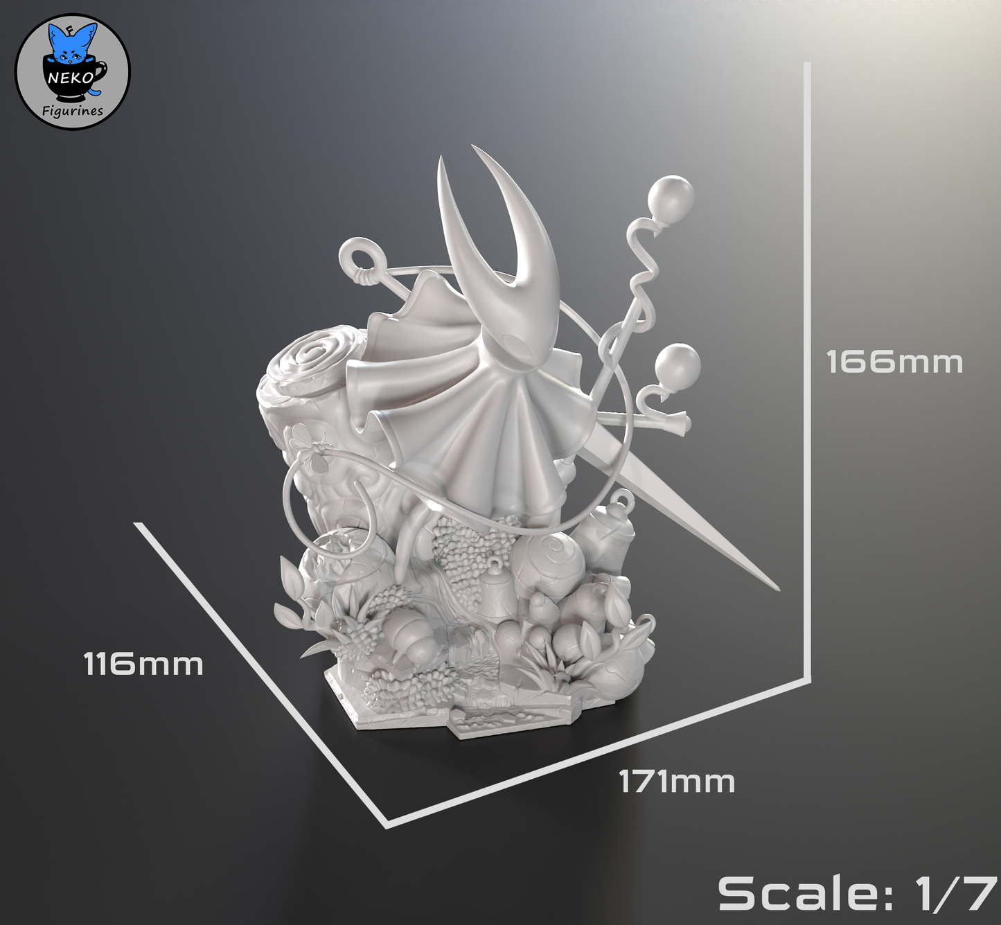 Hornet — Hollow Knight: Silksong — Escultura de resina