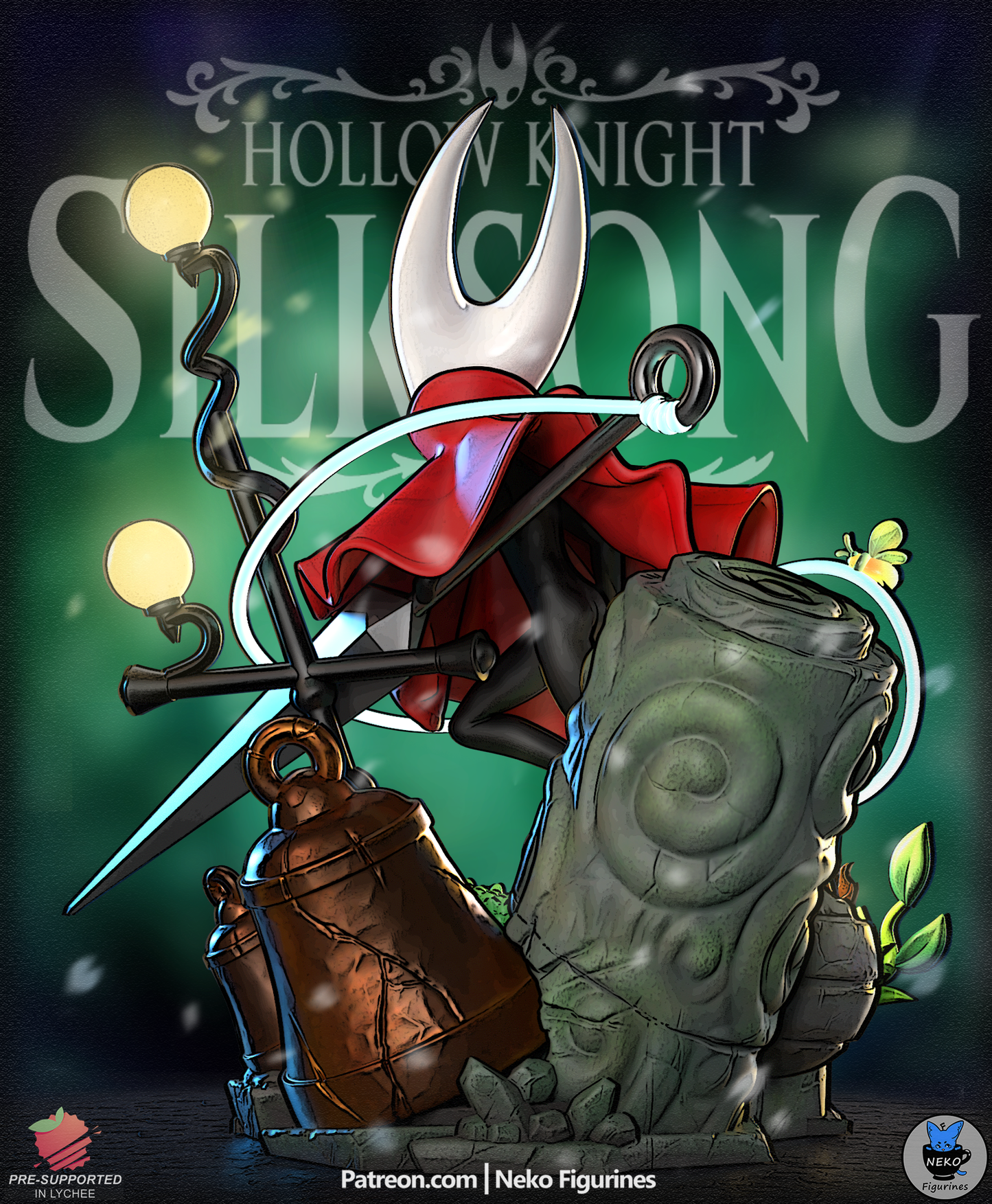 Hornet — Hollow Knight: Silksong — Escultura de resina