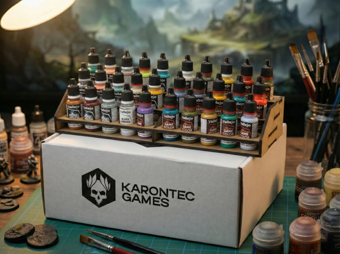 Soporte de mesa para Pinturas VALLEJO (30 pinturas)