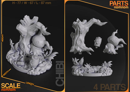 Mimikyu Chibi Pokémon – Garage Kit sin pintar