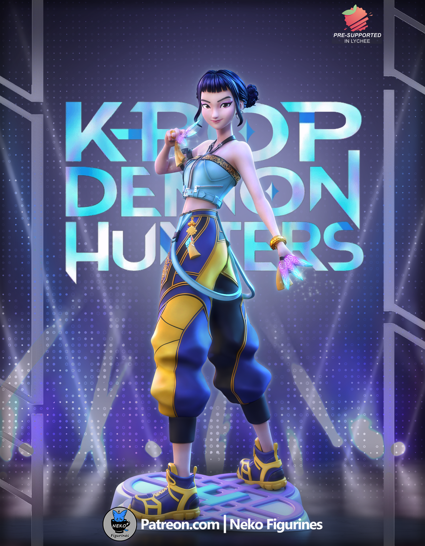 Zoey — K-Pop Demon Hunters — Escultura de resina