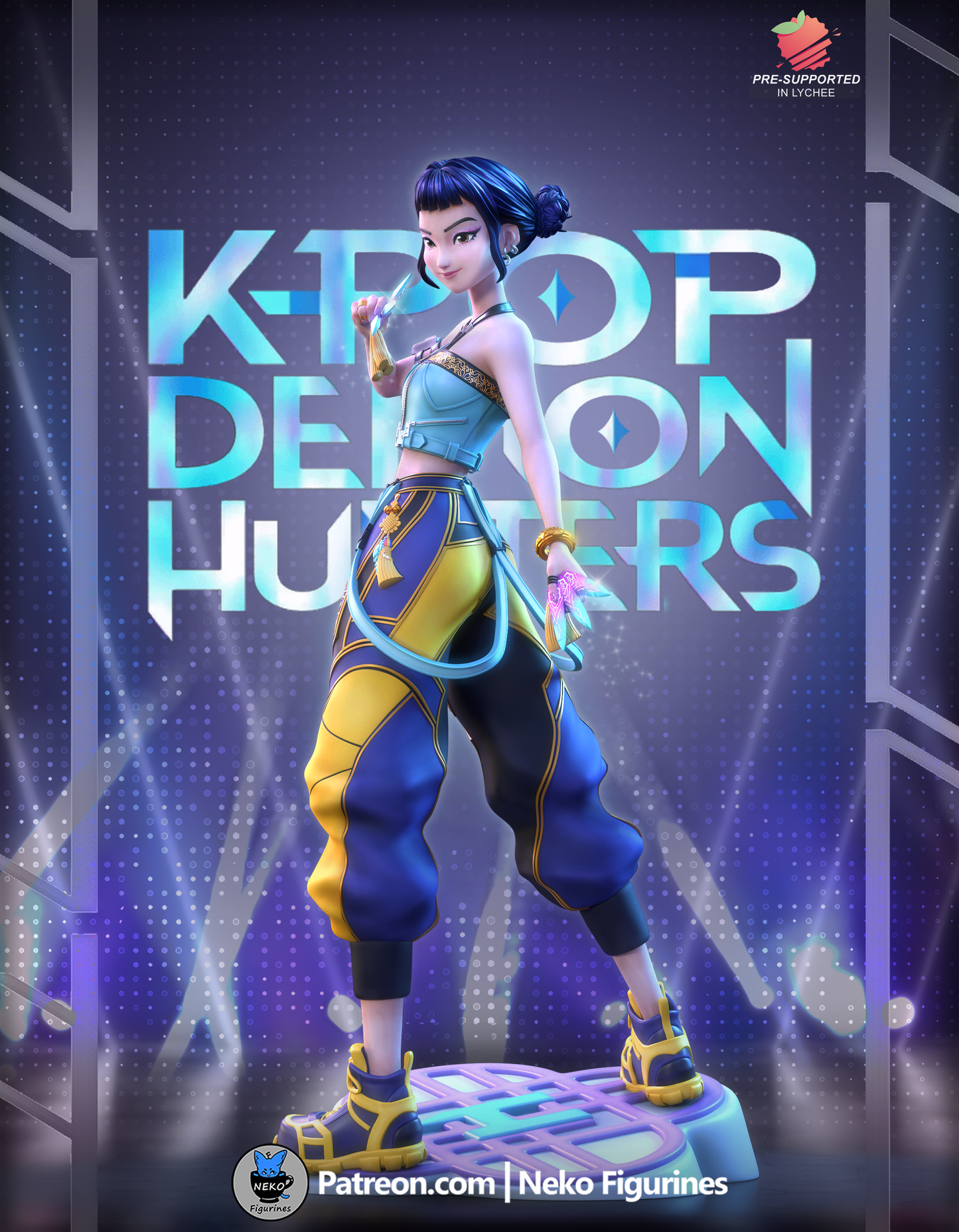 Zoey — K-Pop Demon Hunters — Escultura de resina