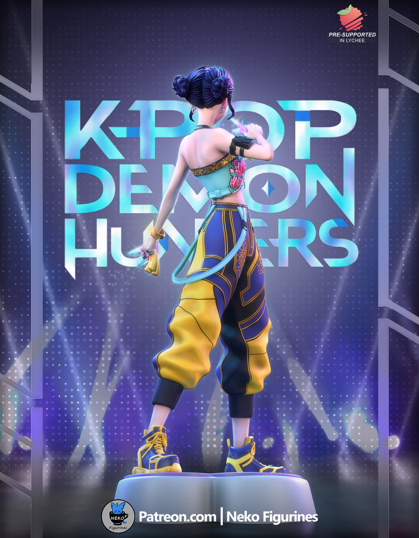 Zoey — K-Pop Demon Hunters — Escultura de resina