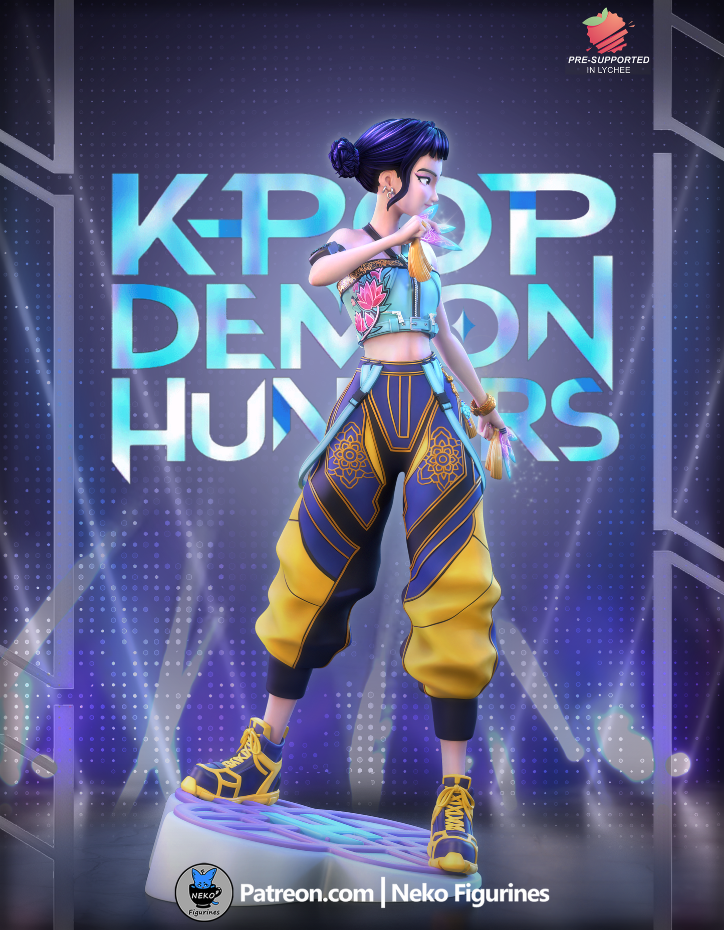 Zoey — K-Pop Demon Hunters — Escultura de resina