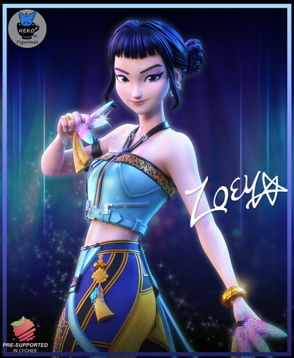 Zoey — K-Pop Demon Hunters — Escultura de resina