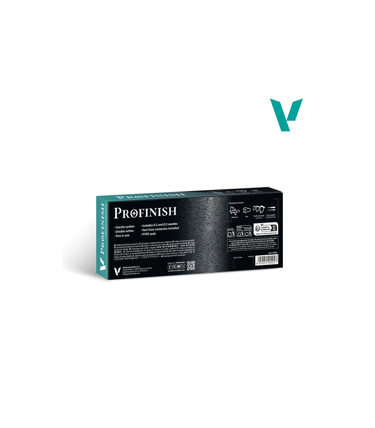 Acrylicos Vallejo Aerógrafo 2 en 1 PROFINISH