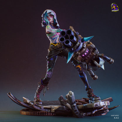 Fractured Jinx (Arcane) - Figura de Resina