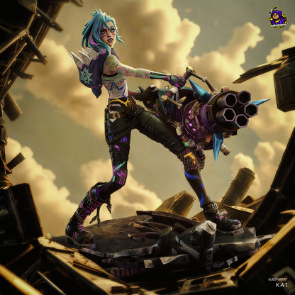 Fractured Jinx (Arcane) - Figura de Resina