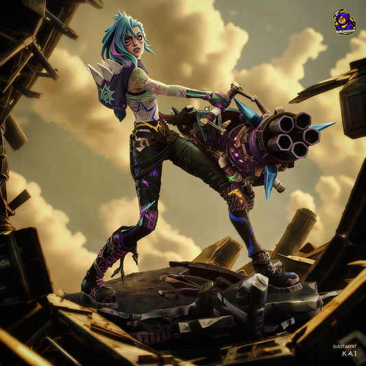 Fractured Jinx (Arcane) - Figura de Resina