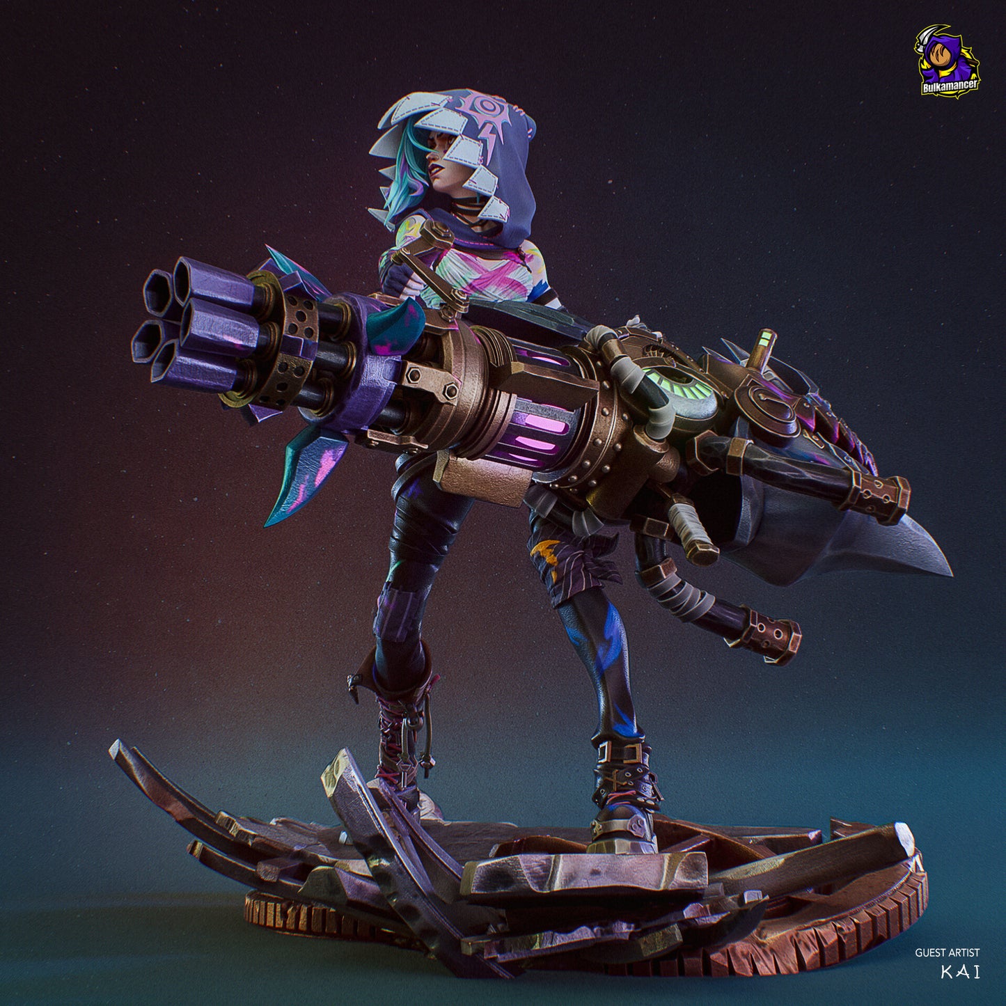 Fractured Jinx (Arcane) - Figura de Resina